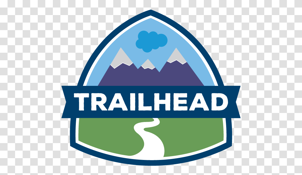 Salesforce Trailhead Logo, Trademark, Badge, Security Transparent Png