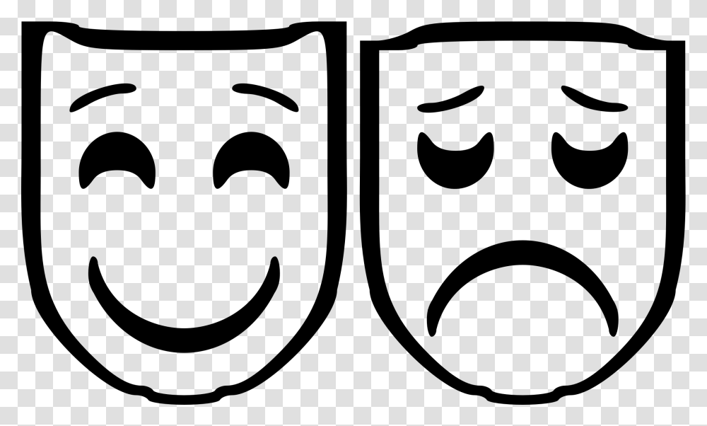 Salient Tragedy Comedy Ater Masks Icons Free Icons Comedy, Armor, Bird Transparent Png