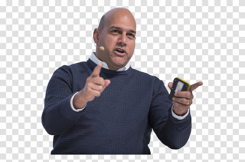 Salim Ismail, Tie, Person, Mobile Phone, Electronics Transparent Png