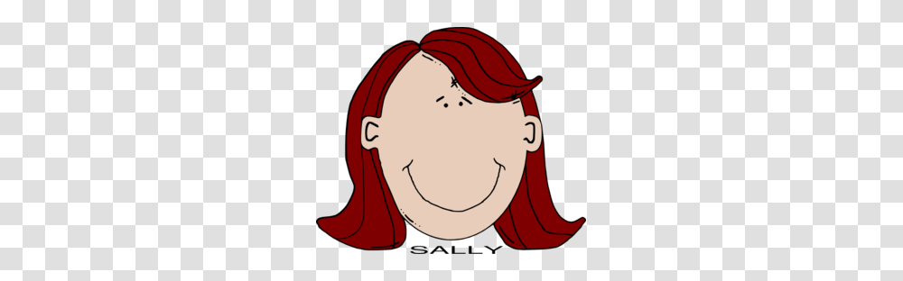 Sally Cliparts, Label, Face Transparent Png