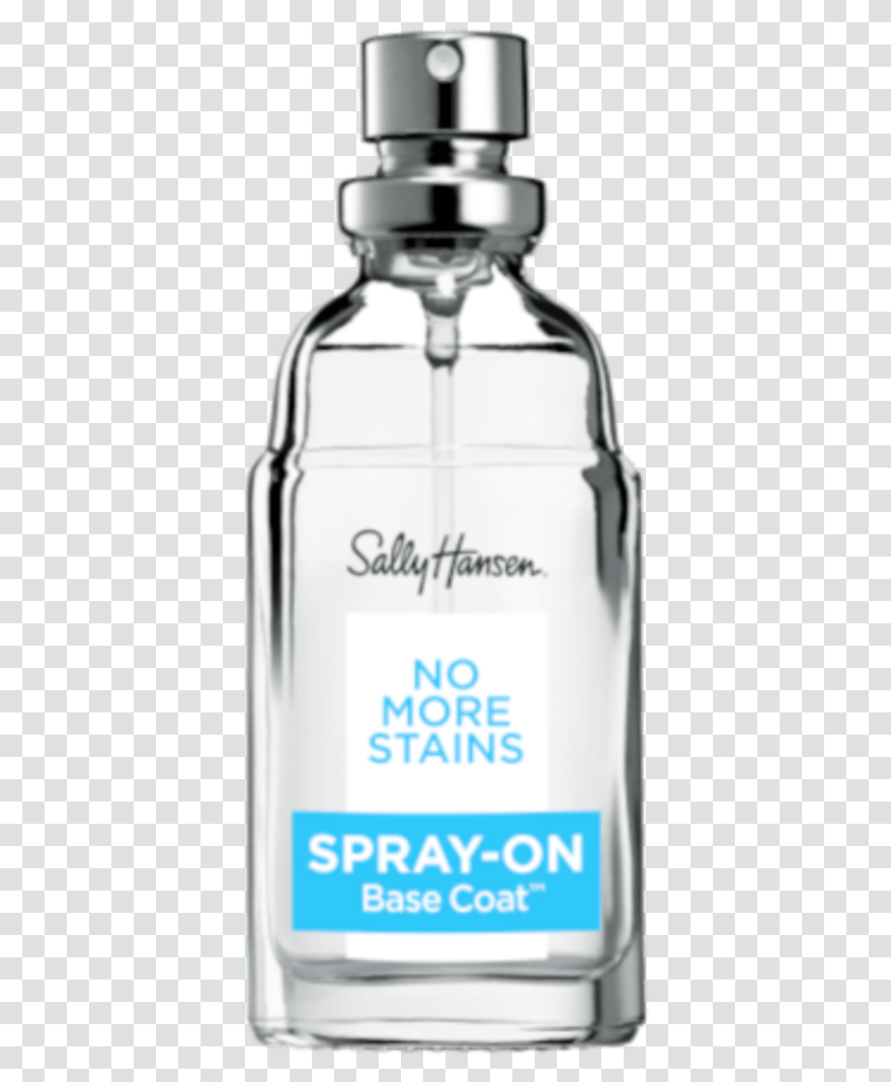 Sally Hansen No More Stains Spray On Base Coat, Bottle, Cosmetics, Liquor, Alcohol Transparent Png
