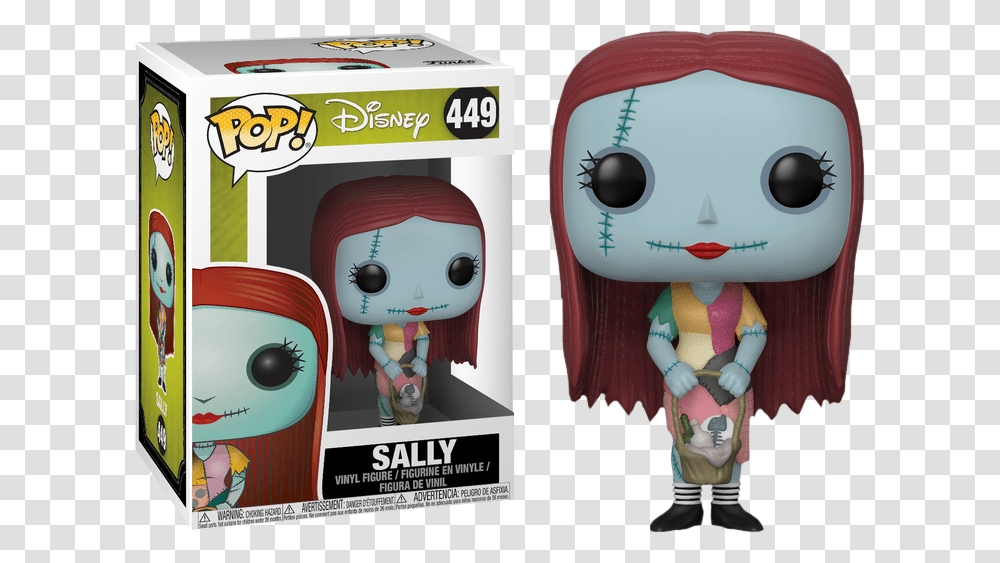 Sally Nightmare Before Christmas Funko Pop, Toy, Head, Doll, Figurine Transparent Png
