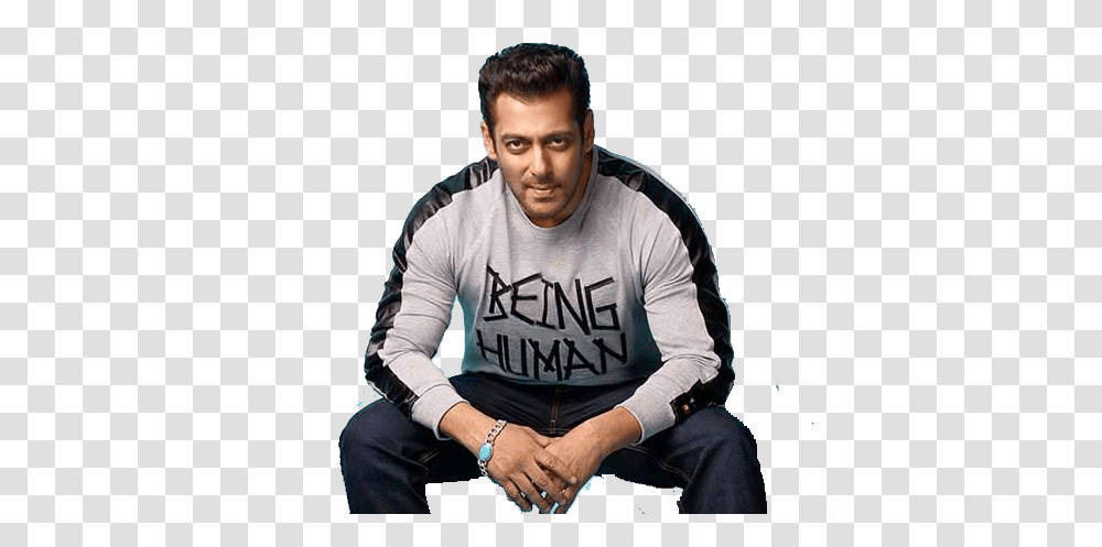 Salman Khan Image Vector Clipart, Sitting, Person, Sleeve Transparent Png