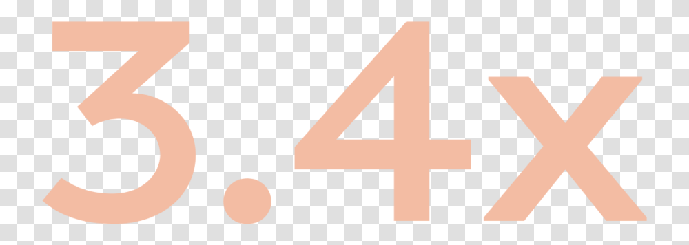 Salmon 3 4x2x Cross, Number, Alphabet Transparent Png