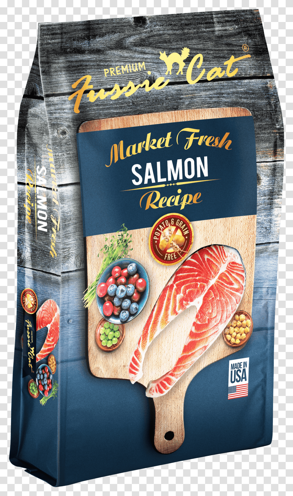 Salmon Cat Food Dry, Plant, Label, Fruit Transparent Png