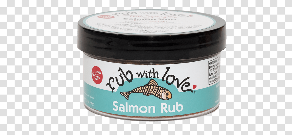 Salmon Rub Tom Douglas Rub With Love, Label, Text, Bottle, Cosmetics Transparent Png