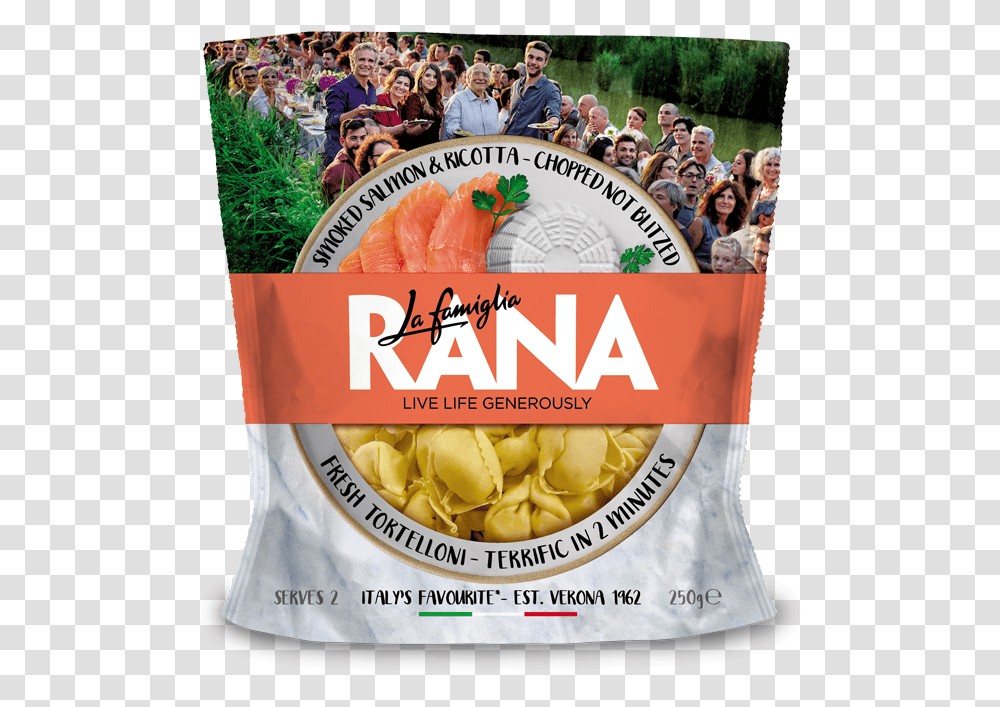 Salmone Ricotta Uk 2719 19 3d Rana Pasta Coles, Advertisement, Person, Poster, Food Transparent Png