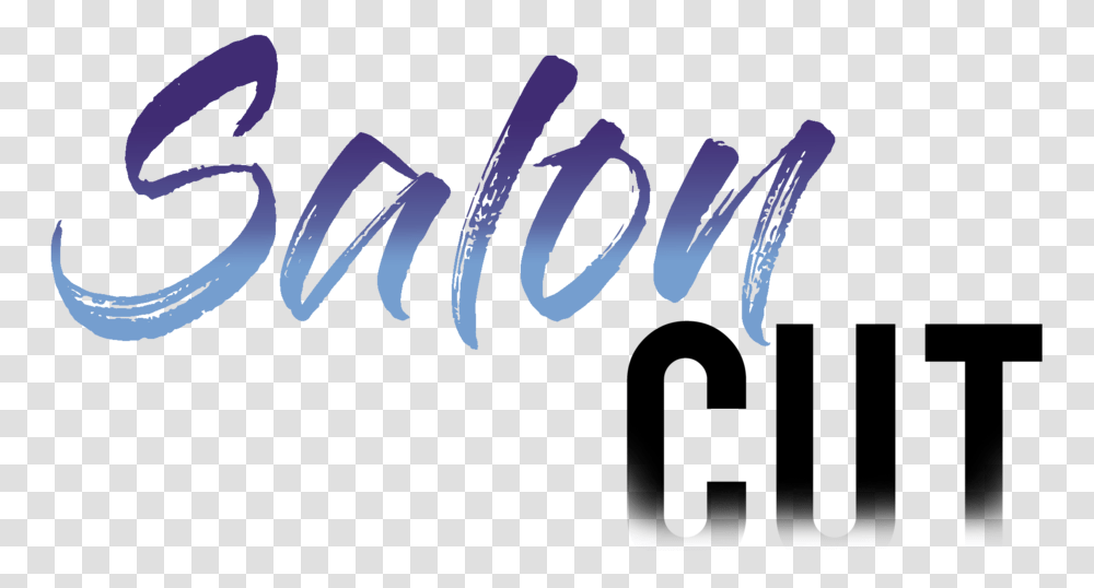 Salon Cut Logo 2 Calligraphy, Handwriting Transparent Png