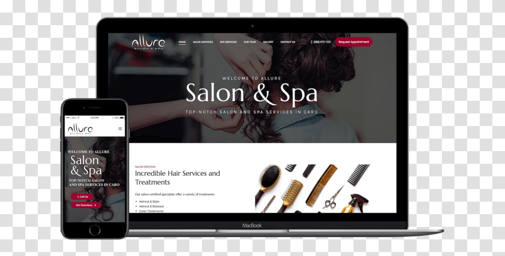 Salon Spa Pagina Web, Mobile Phone, Electronics, Person, Screen Transparent Png
