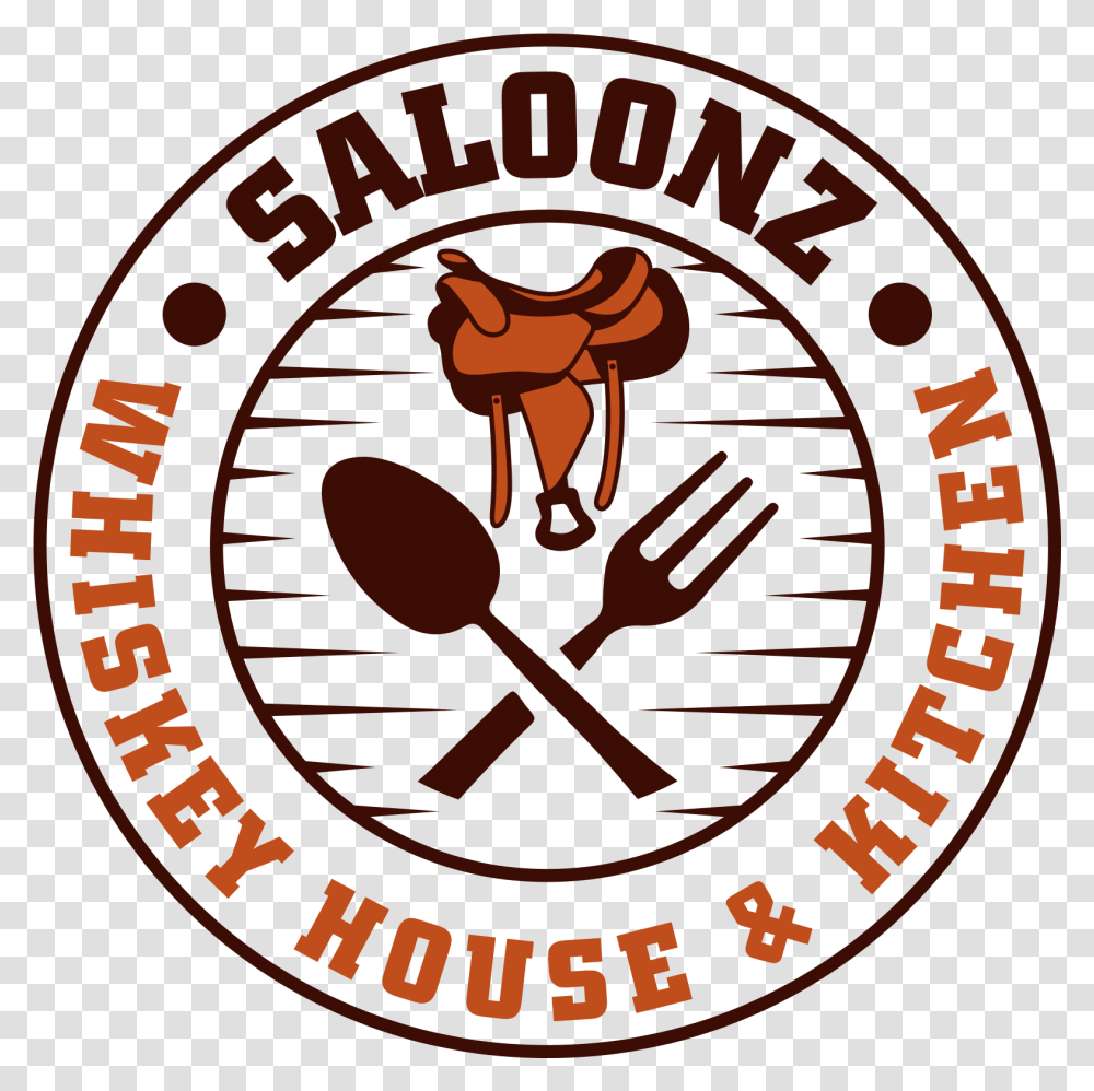 Saloonz Whiskey House And Kitchen Design Illustration, Logo, Trademark, Emblem Transparent Png