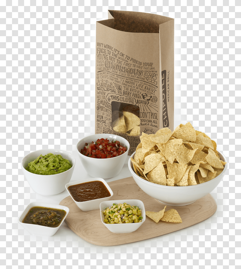 Salsa And Chips Chipotle Chips And Salsa, Plant, Food, Dish, Meal Transparent Png
