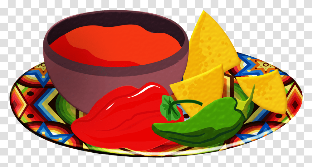 Salsa Chips Tomatoes Red Chili Tortilla Chips Chips And Salsa Clip Art, Food, Sweets, Confectionery, Meal Transparent Png
