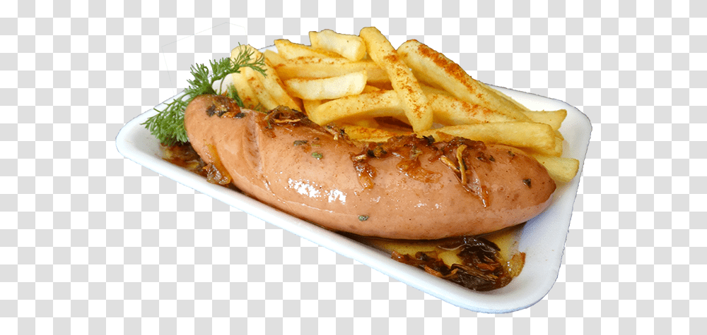 Salsicha Com Ervas E Batata Potato, Fries, Food, Hot Dog, Meal Transparent Png