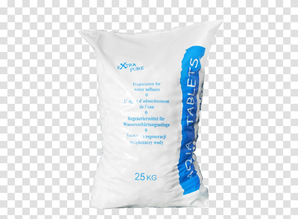 Salt Aqua Tablets 25 Kg, Pillow, Cushion, Diaper, Bag Transparent Png