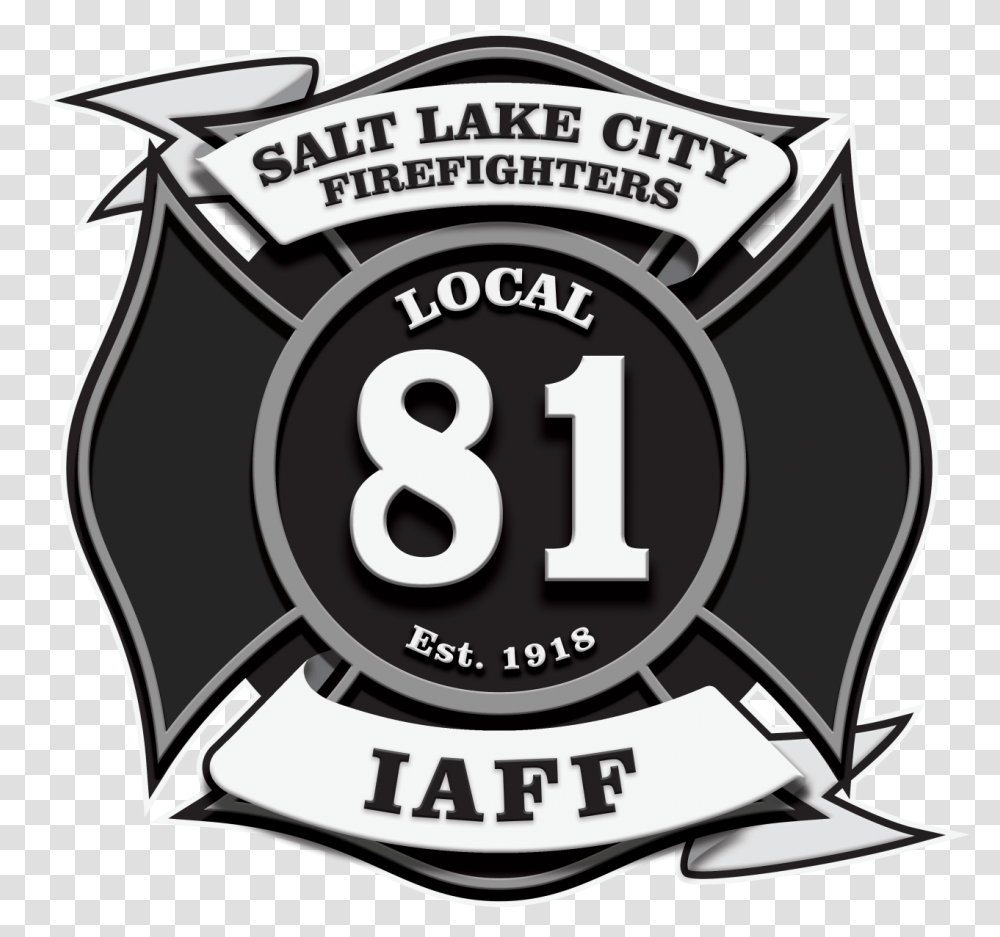 Salt Lake City Firefighters Local, Number, Logo Transparent Png