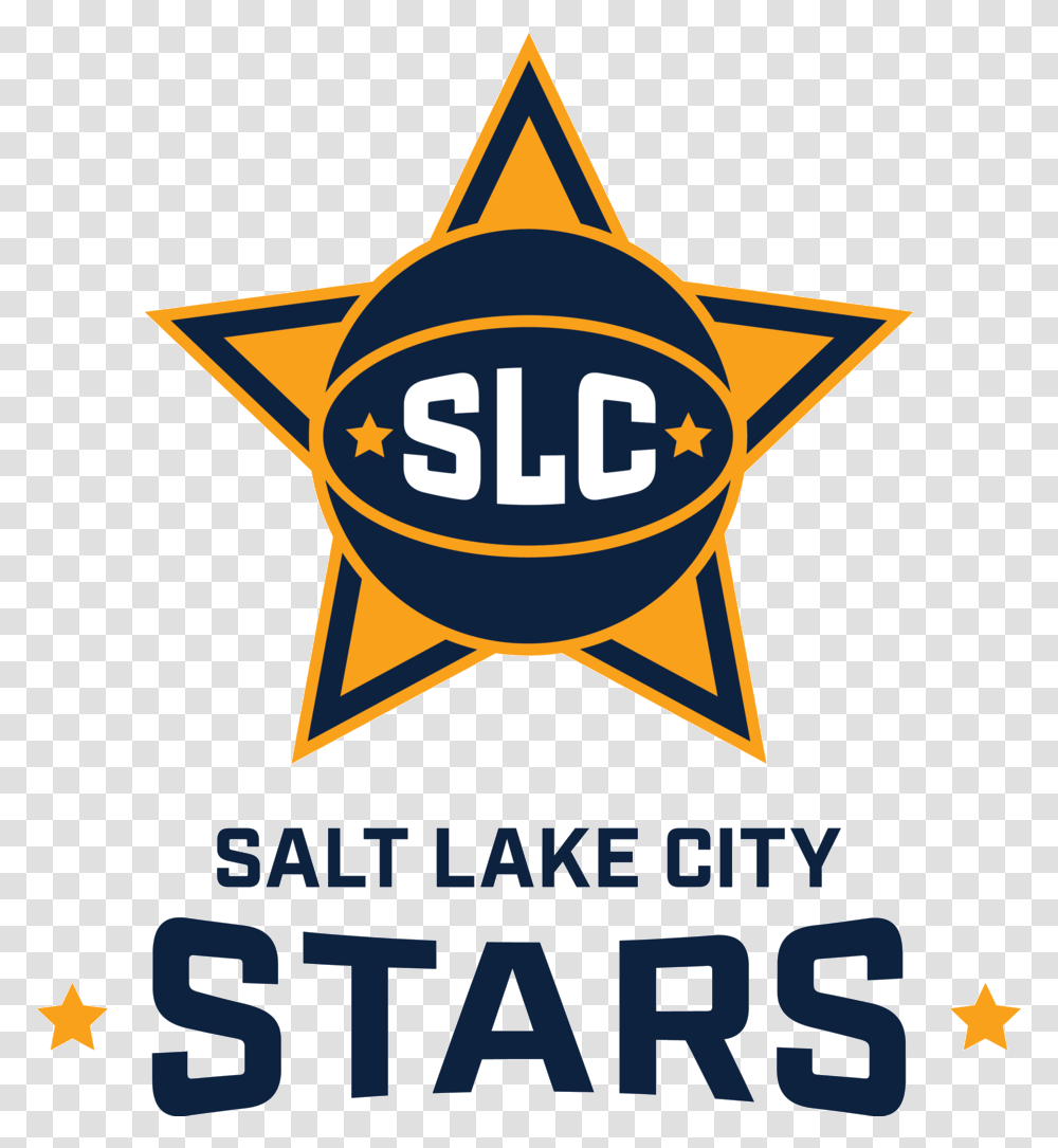 Salt Lake City Stars Logo G League Stars Logo, Symbol, Trademark, Star Symbol, Text Transparent Png
