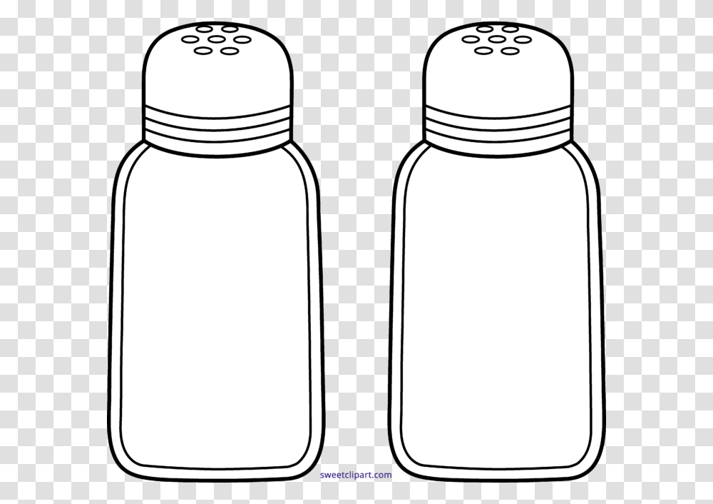 Salt Pepper Line Art Clipart, Bottle, Label, Shaker Transparent Png