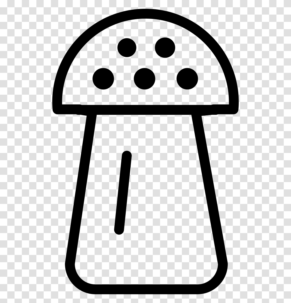 Salt Shaker Outline Icon Free Download, Stencil, Agaric Transparent Png