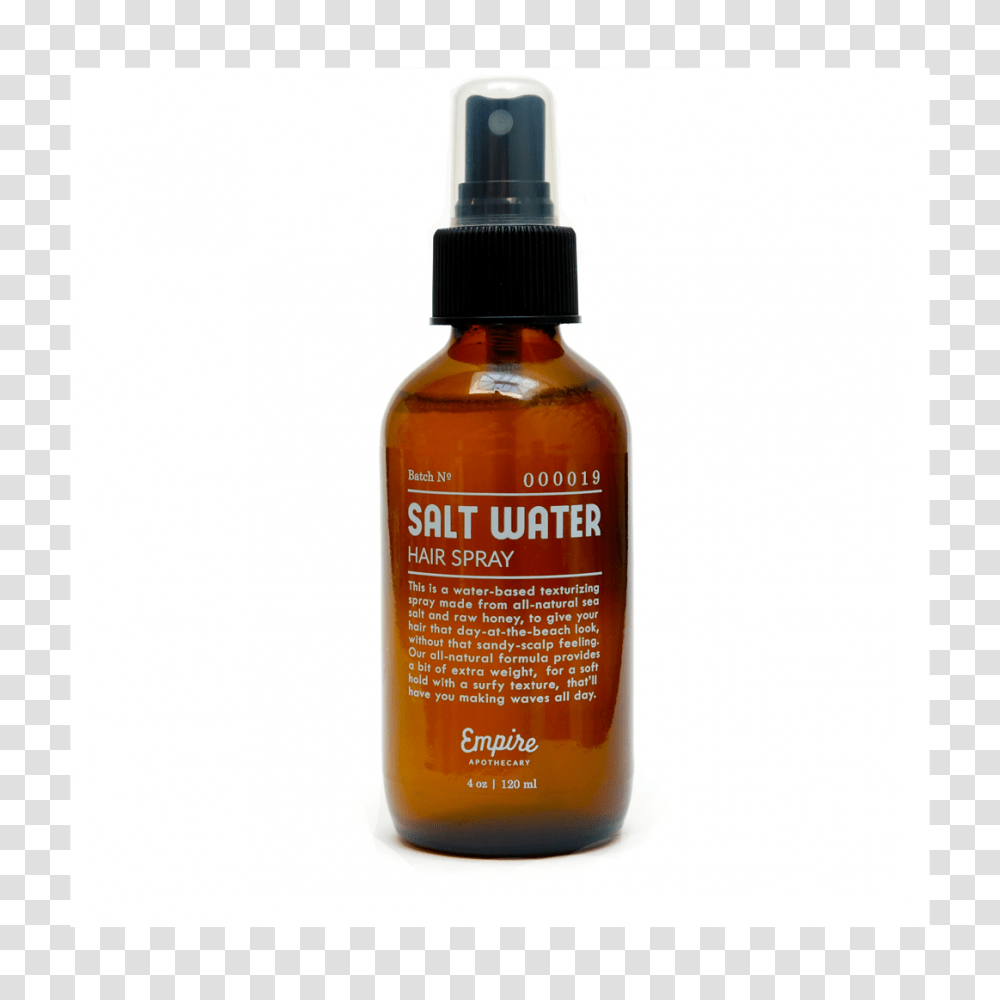 Salt Water Hair Spray, Bottle, Cosmetics, Tin, Can Transparent Png