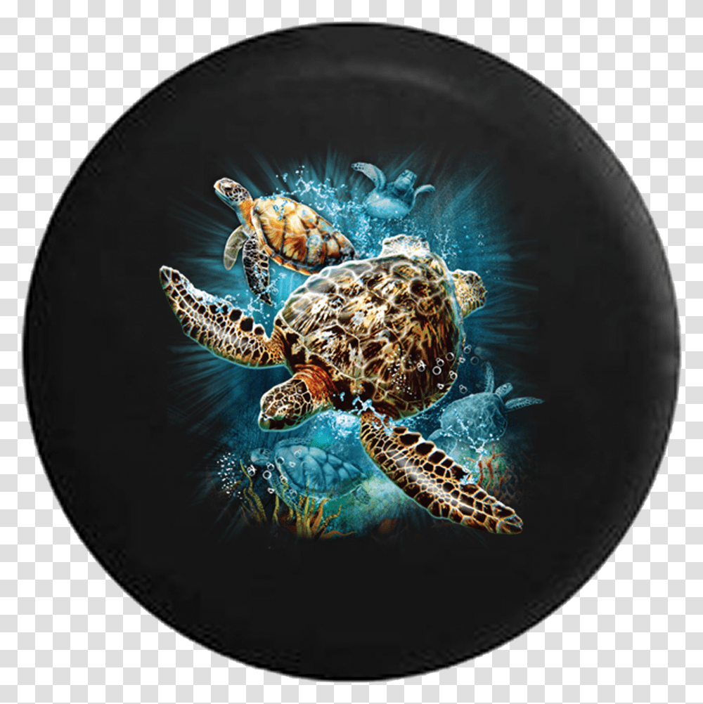 Salt Water Sea Turtle Family Swimming In The Ocean Camisetas De Tortugas Marinas, Reptile, Sea Life, Animal, Tortoise Transparent Png