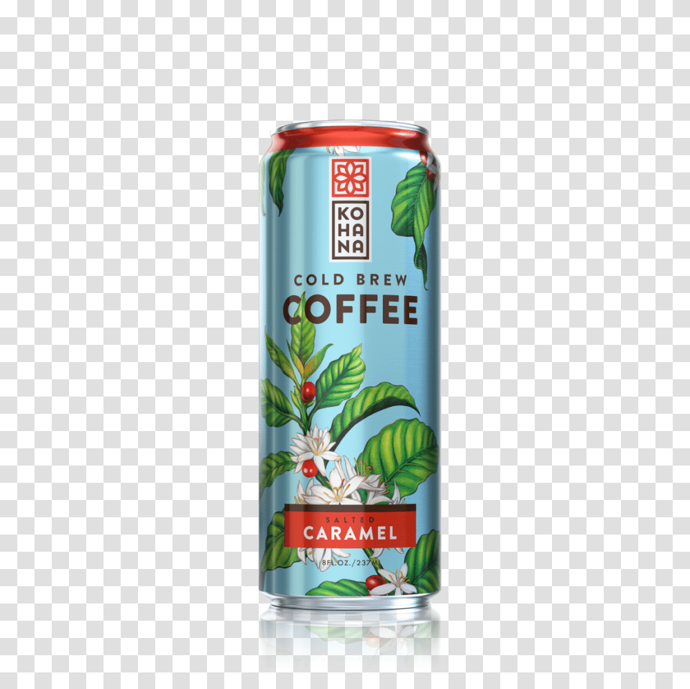 Salted Caramel Cold Brew Coffee Kohana Coffee, Tin, Can, Potted Plant, Vase Transparent Png