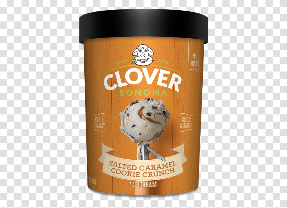 Salted Caramel Cookie Crunch Ice Cream Chocolate Milk Box Small Clover Sonoma, Dessert, Food, Tin, Can Transparent Png