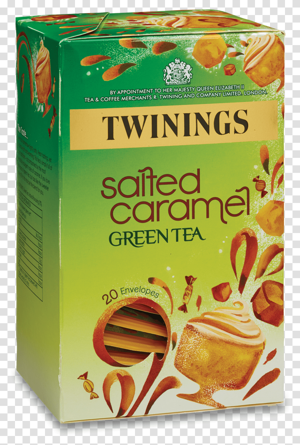 Salted Caramel Green Tea By Twinings New, Food, Plant, Vase, Jar Transparent Png
