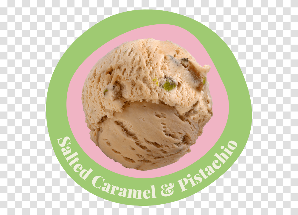 Salted Caramel Pistachio Soy Ice Cream, Dessert, Food, Creme Transparent Png