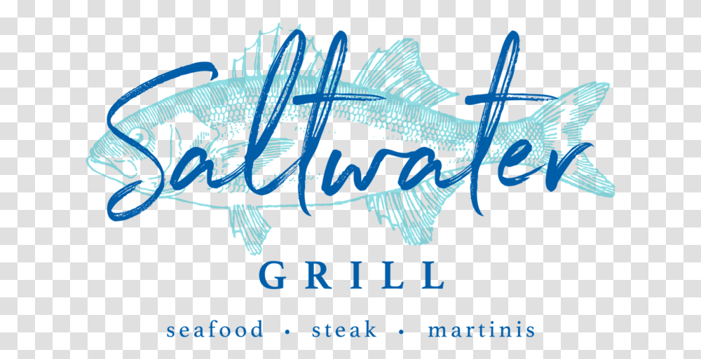 Saltwater Grill Panama City Beach Steak, Text, Animal, Fish, Word Transparent Png