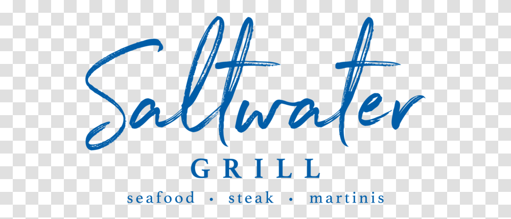 Saltwater Grill Pcb Calligraphy, Handwriting, Poster, Advertisement Transparent Png