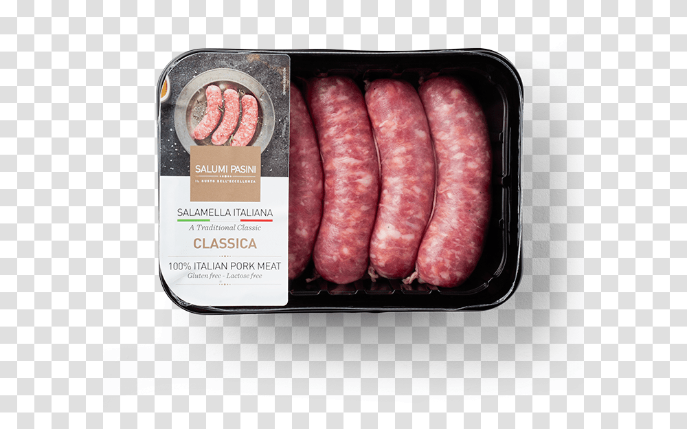 Salumi Pasini Classic Italian Sausage Loukaniko, Food, Pork, Bacon, Bbq Transparent Png