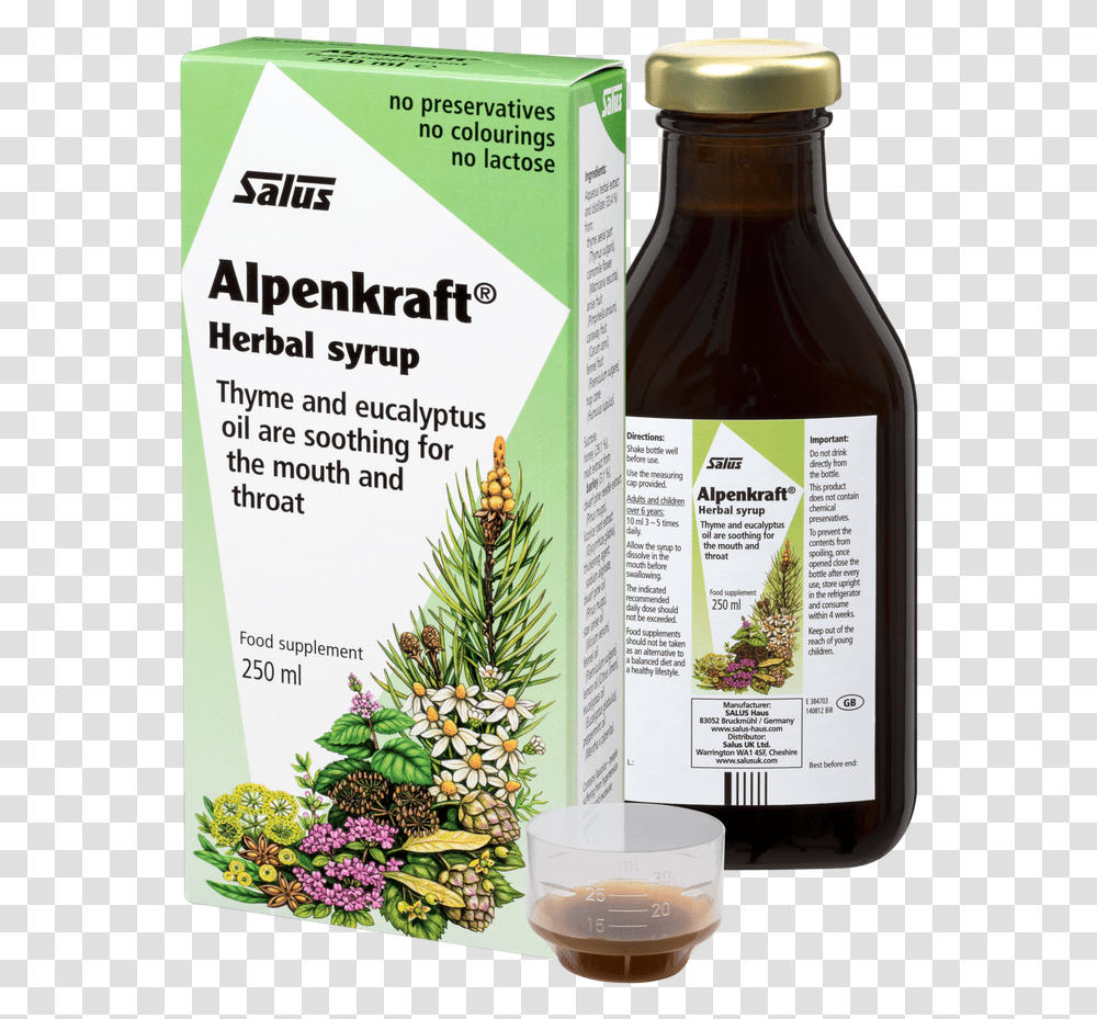 Salus Haus Floradix Alpenkraft Herbal Syrup Alpenkraft 250 Salus, Tree, Plant, Beverage, Drink Transparent Png