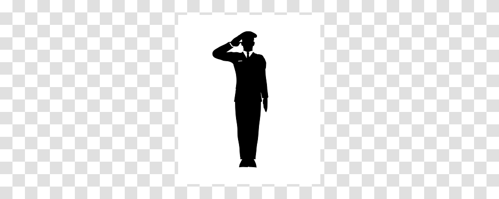 Salute Standing, Person, Human, Silhouette Transparent Png