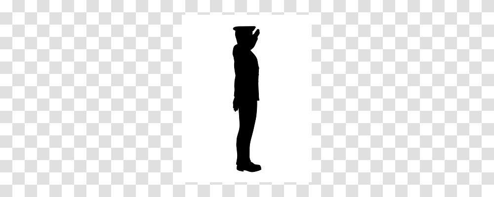 Salute Silhouette, Standing, Person, Human Transparent Png