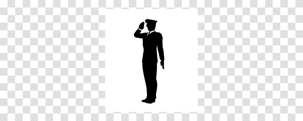 Salute Silhouette, Person, Human, Standing Transparent Png