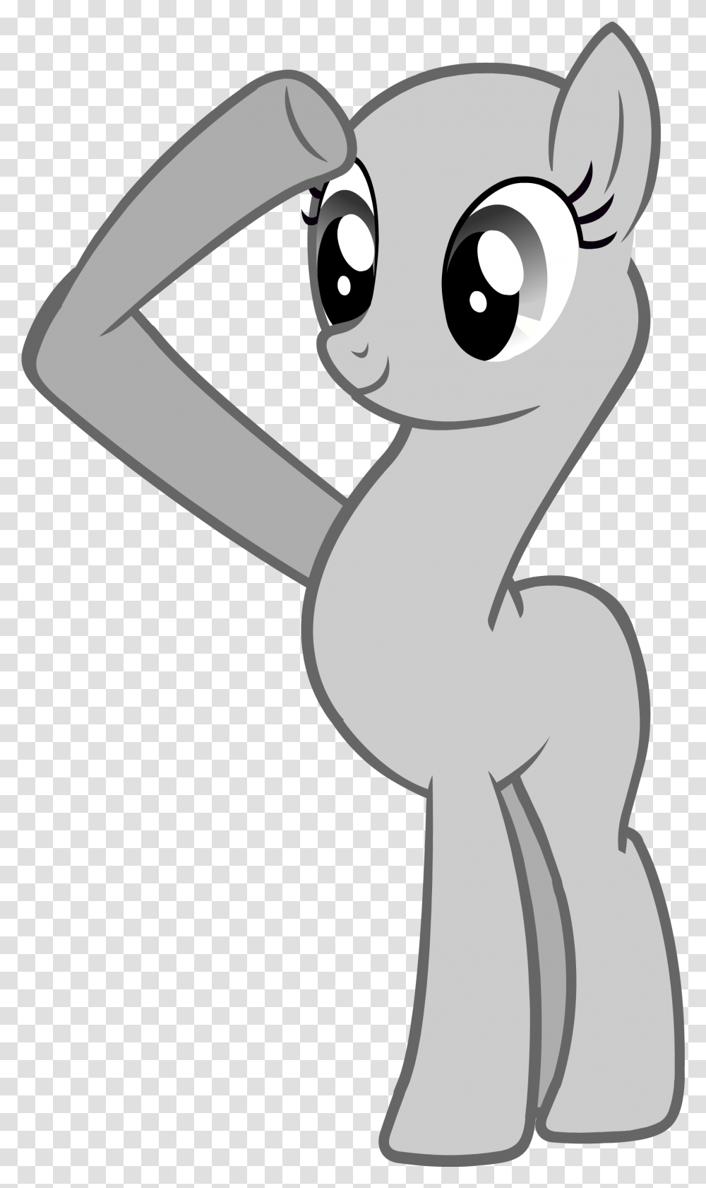Salute Vector Mlp Earth Pony Template, Animal, Mammal, Stencil, Waterfowl Transparent Png