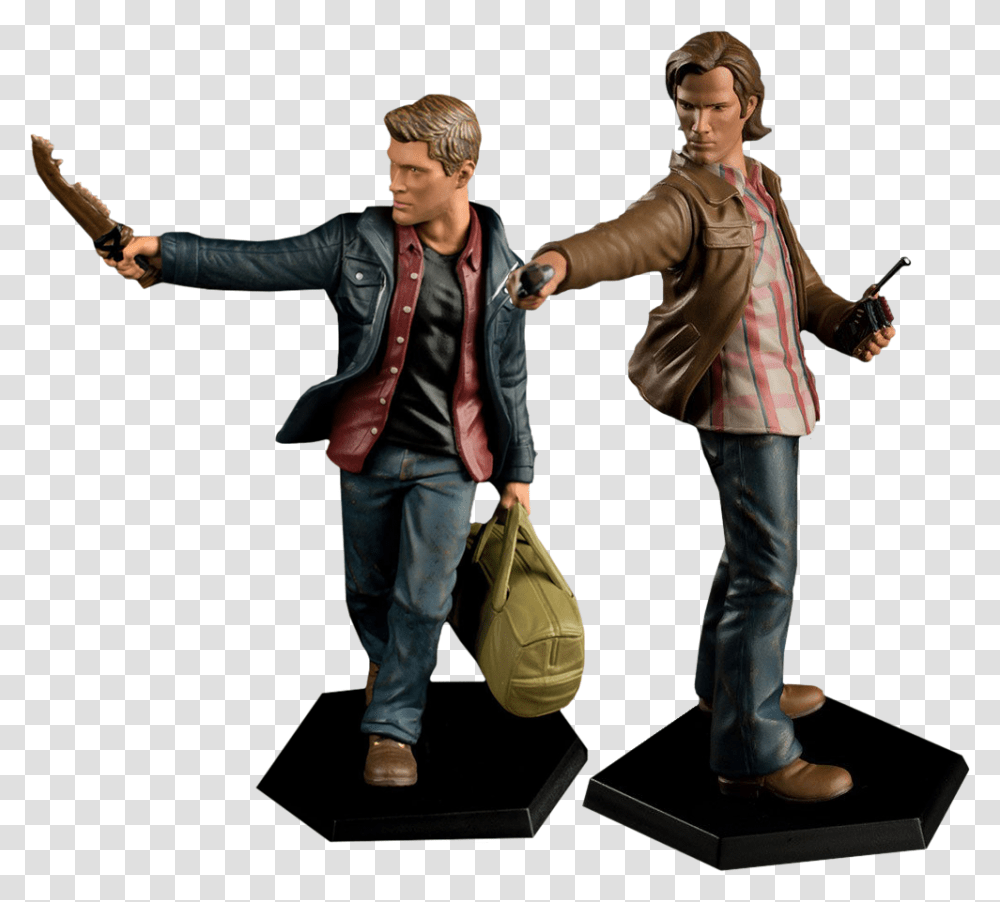 Sam And Dean Winchester Mini Master Figures, Person, Shoe, Footwear Transparent Png
