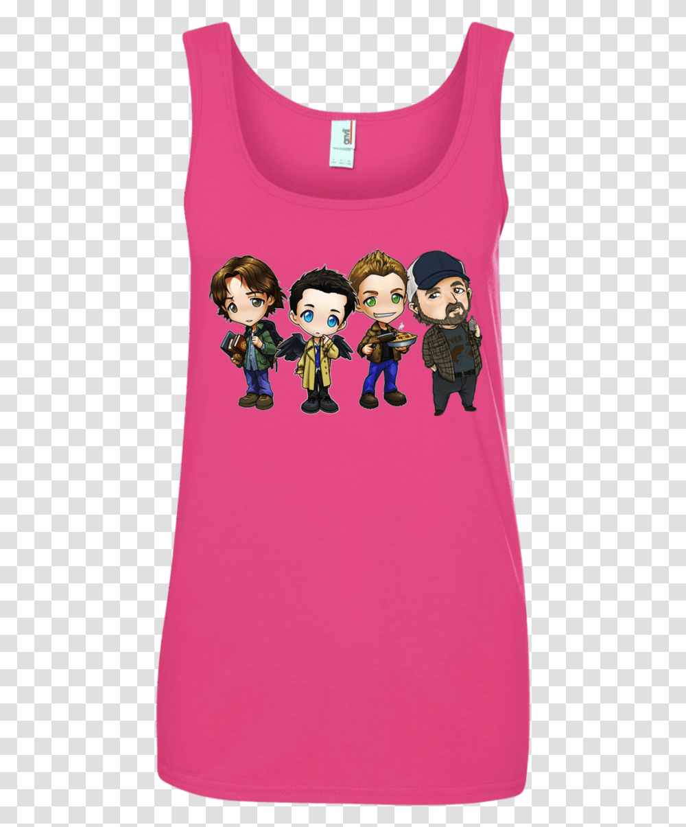 Sam Dean Castiel Idjit Chibi Shirt Sleeveless, Doll, Clothing, Long Sleeve, Person Transparent Png