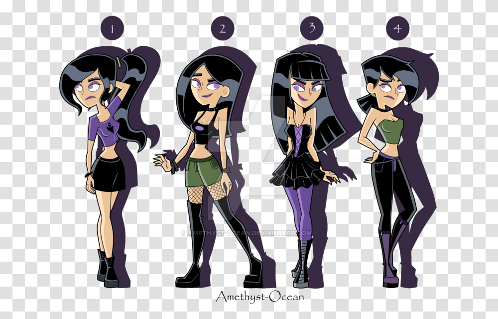 Sam From Danny Phantom Costume, Person, People, Female Transparent Png