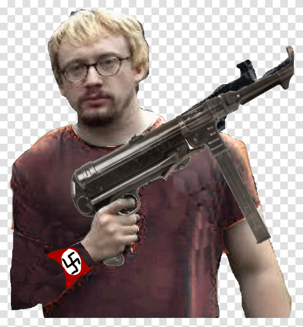 Sam Hyde Face, Gun, Weapon, Weaponry, Person Transparent Png
