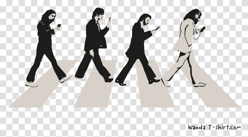 Samarreta Beatles Beatles Abbey Road, Tarmac, Asphalt, Person, Human Transparent Png