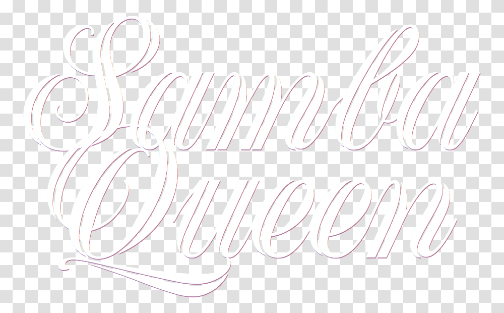 Samba Queen Logo Script Font Calligraphy, Handwriting, Label, Letter Transparent Png