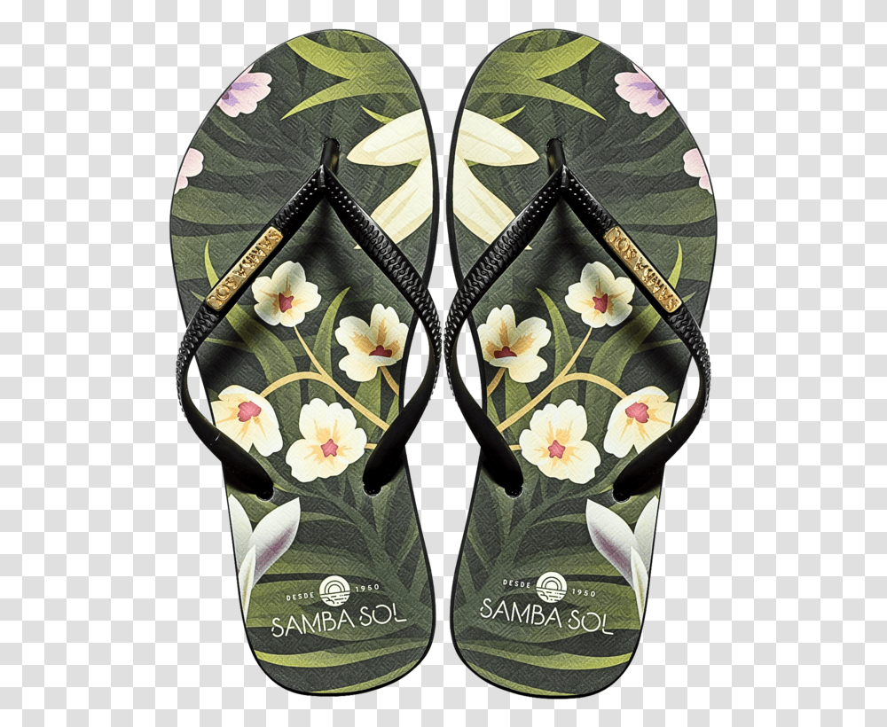 Samba Sol Womenu2019s Fashion Collection Flip Flops Flowers Flip Flops Flower, Clothing, Apparel, Footwear, Purse Transparent Png