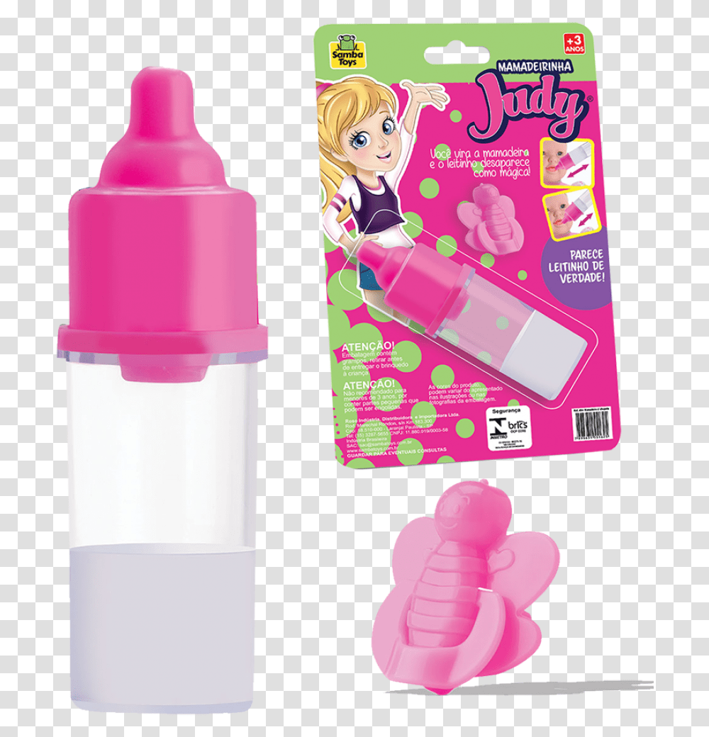 Samba Toys Mamadeira Magica Judy, Bottle, PEZ Dispenser, Shaker, Toothpaste Transparent Png