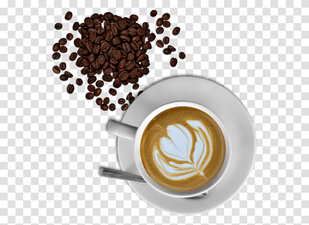 Sambella Coffee Beans And Cup Cup Of Coffee, Latte, Coffee Cup, Beverage, Drink Transparent Png