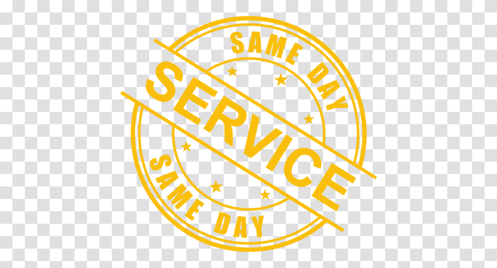Same Day Service Logo, Trademark, Badge, Emblem Transparent Png