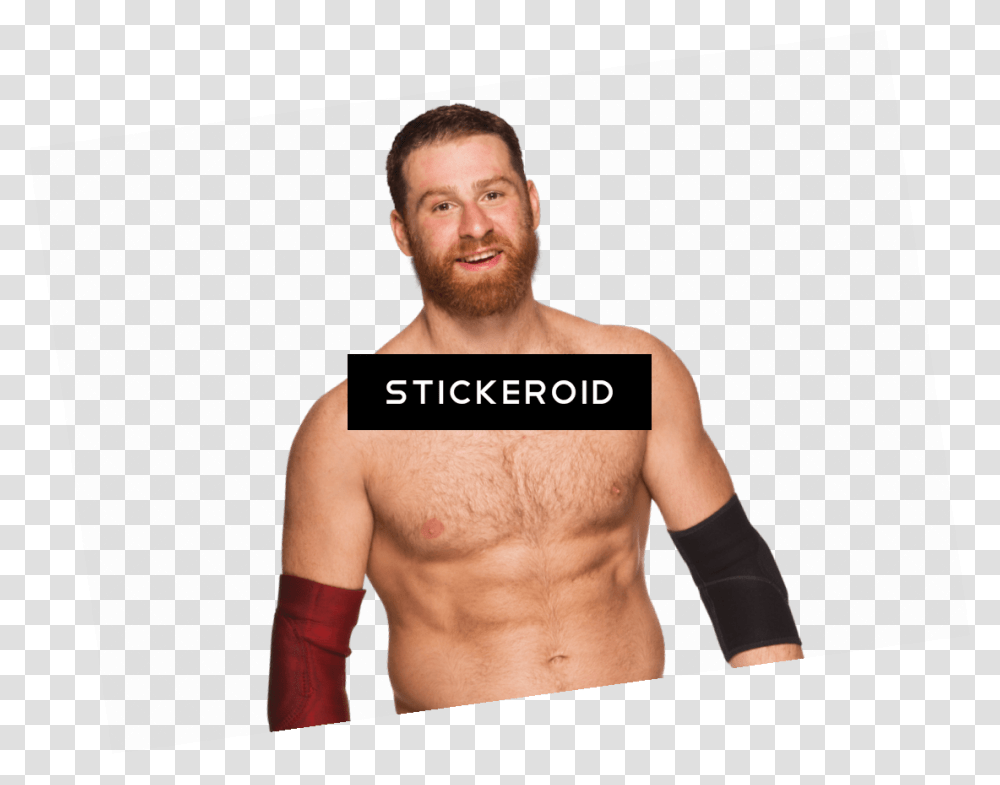 Sami Zayn Smiling Barechested, Person, Human, Face, Skin Transparent Png