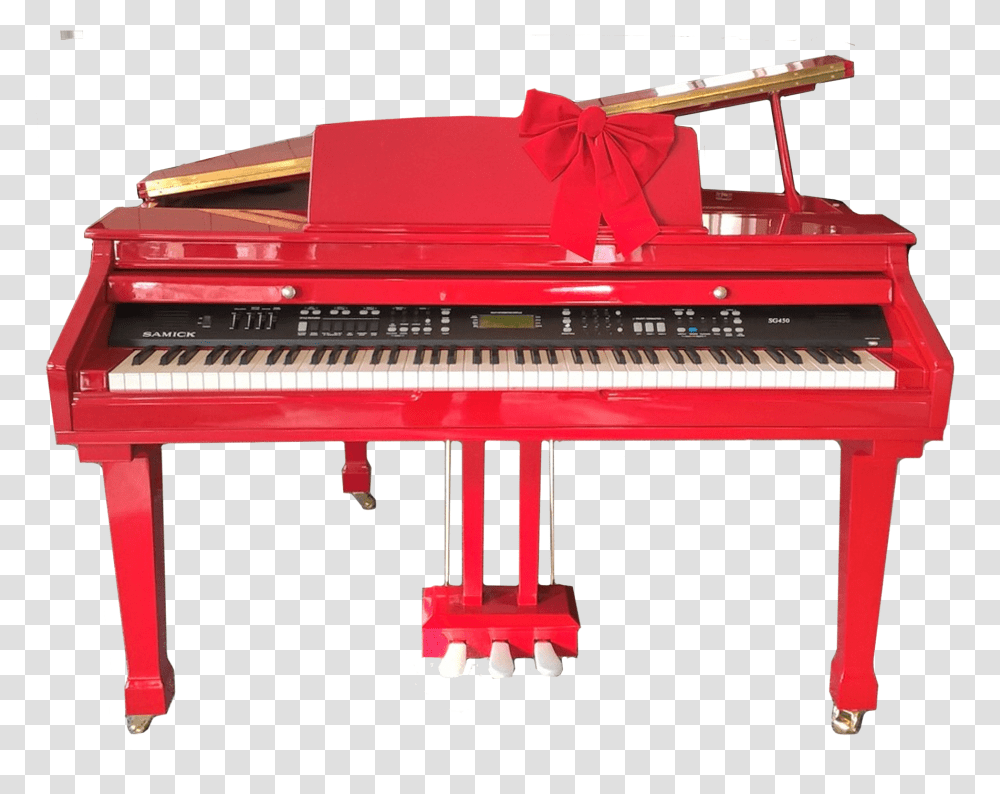 Samick Digital Grand Red Digital Grand Piano, Leisure Activities, Musical Instrument, Electronics, Keyboard Transparent Png