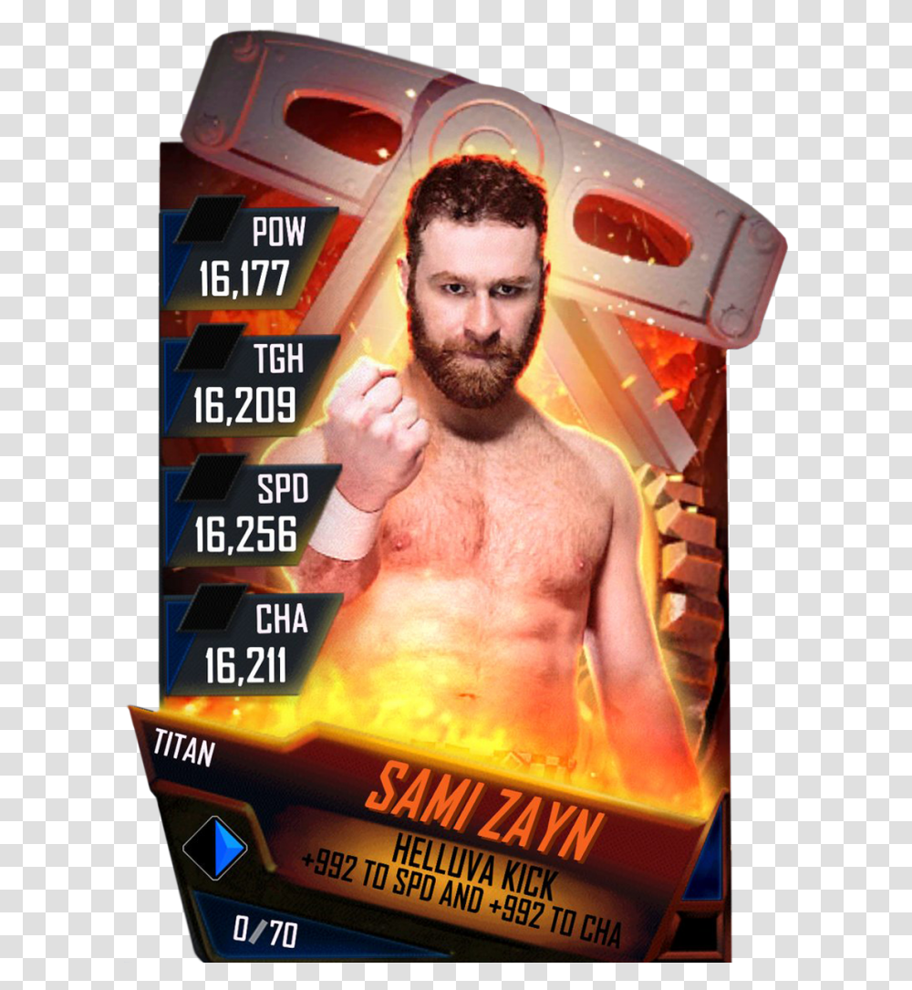 Samizayn S4 18 Titan Ringdom Barechested, Advertisement, Person, Human, Poster Transparent Png