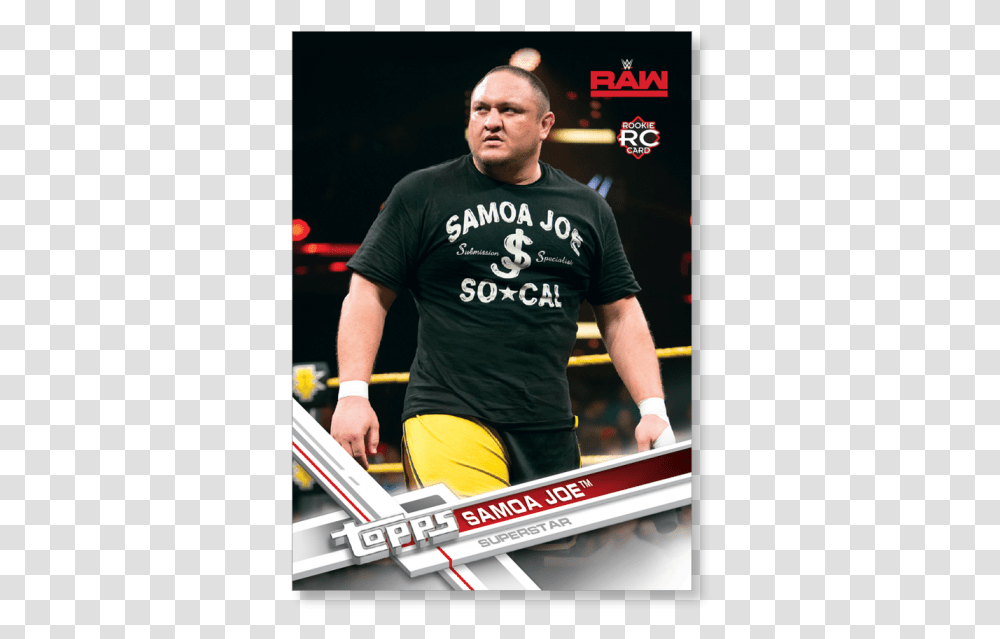 Samoa Joe 2017 Topps Wwe Base Cards Poster Magento Placeholder, Person, Human, Sport, Sports Transparent Png